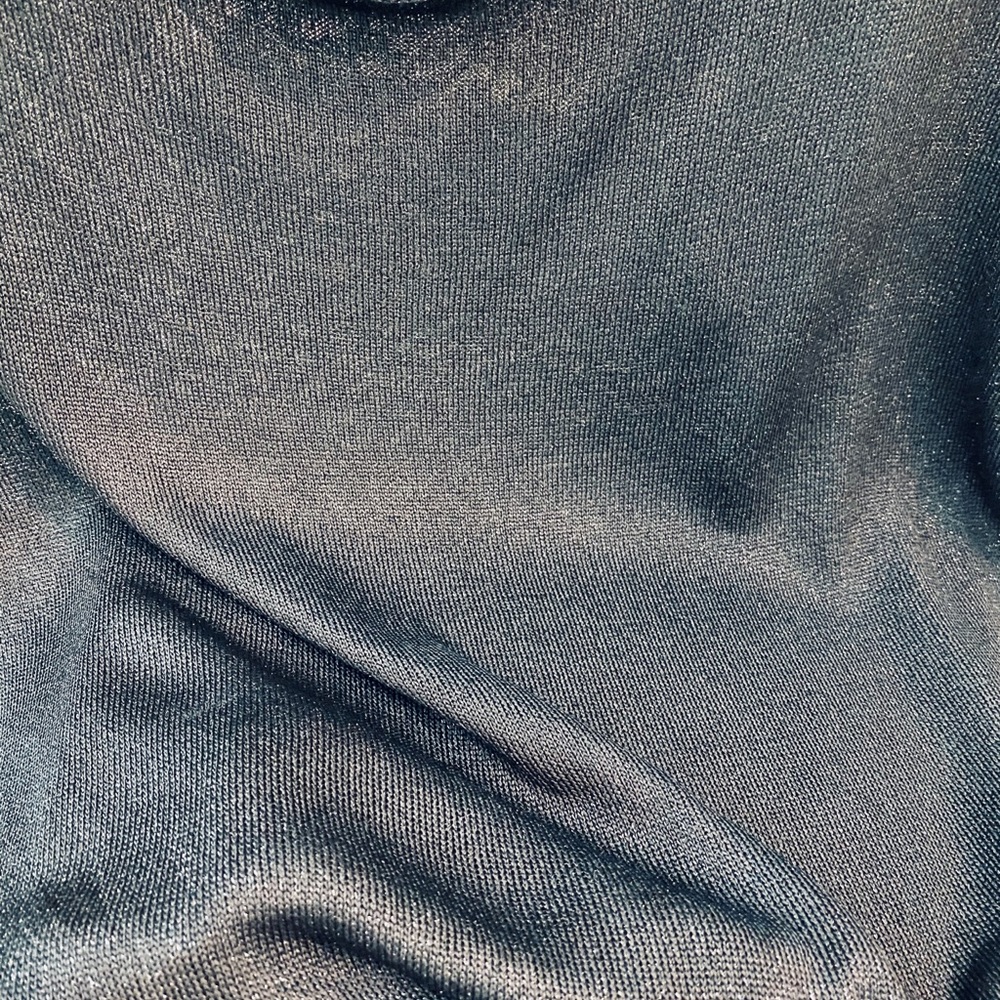 Alice+Olivia Corinne Black Metallic Blouson Dress - Picture 7 of 10